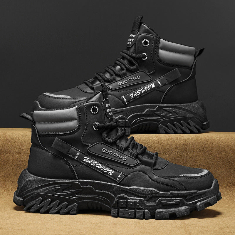 Men's shoes: new autumn 2025 men's martin boots - trendy, versatile, workwear-style, slip-resistant, wear-resistant desert bumblebee boots