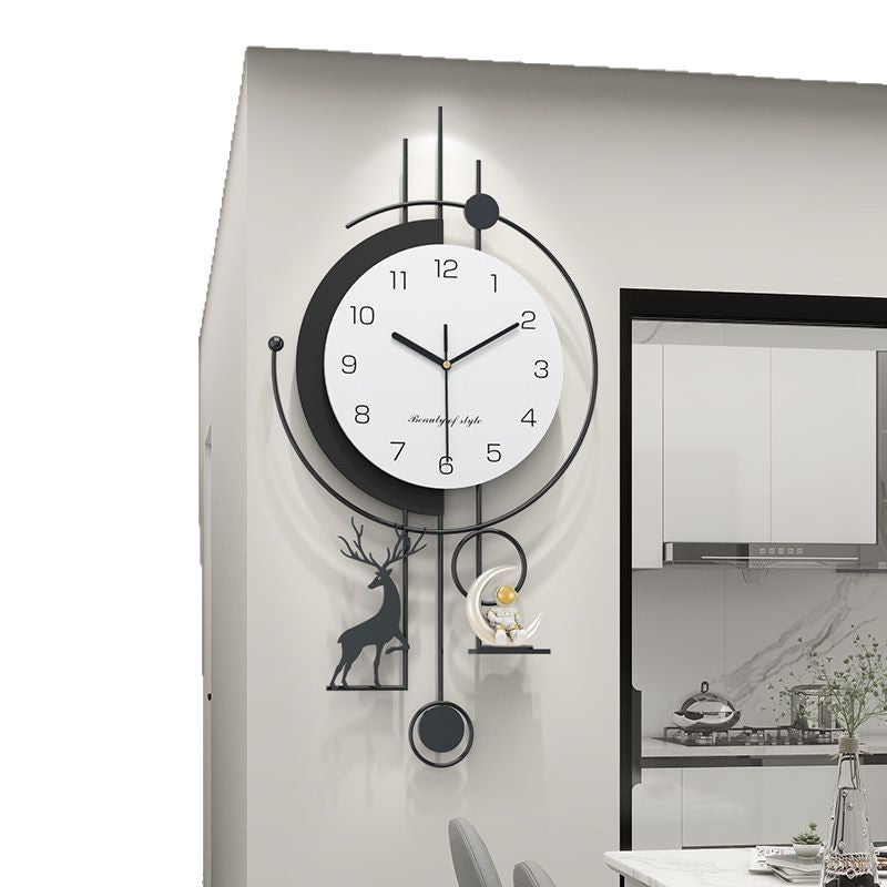 New modern creative clock - premium living room wall clock, home silent fashionable modern decor, large wall clock