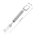 New multifunctional stainless steel double-head watermelon slicer - commercial grade fruit pulp divider - specialized watermelon dicing knife