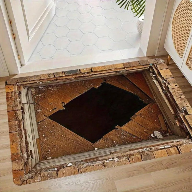 3d visual trap floor mat bathroom absorbent mat non-slip foot mat entrance door mat entrance door mat
