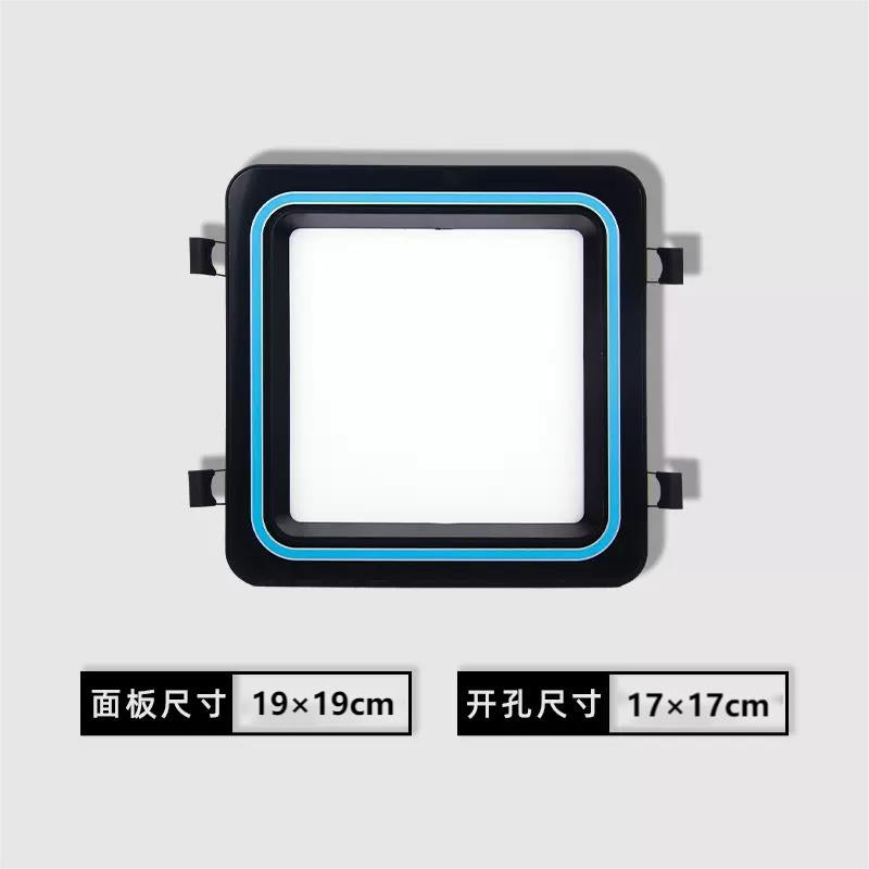 集成吊顶蜂窝大板LED灯19*19方灯20*20弹簧卡扣灯暗装嵌入式方灯
