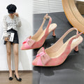 2026exportplus sizeprinting high heels women's outwearfashion style pointed toe bows toe women's sandals