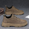 Men's shoes 2026 new winter casual leather shoes men's martin boots low-top non-slip soft sole student work boots