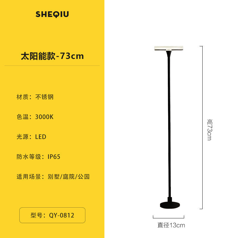 Outdoor waterproof solar lawn lights - ground insert, perfect for villa landscaping, garden pathways, and ambient lighting