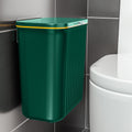 Kitchen trash can wall-mounted for home with lid flip-top cabinet door kitchen waste special bathroom toilet large storage