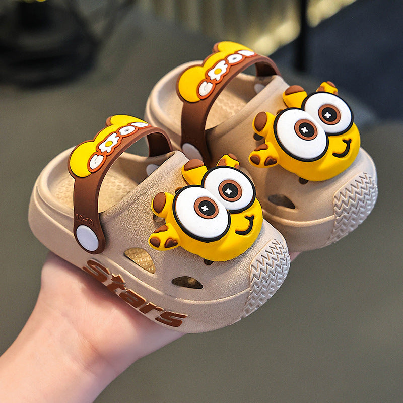 Kids slippers summer girl baby indoor soft bottomnon-slip cartoon cute sandals slippers boys beach clogs