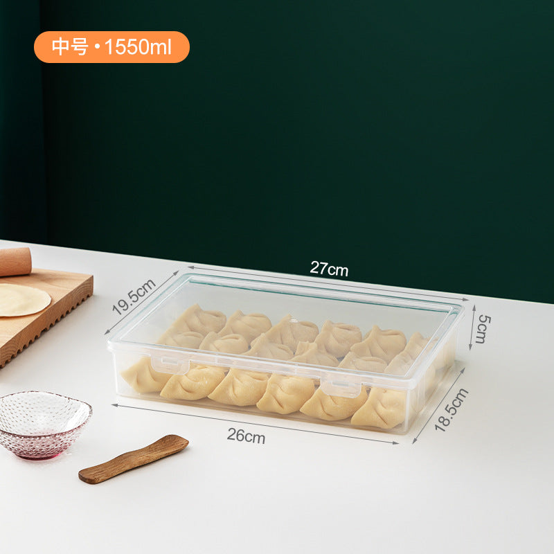 Kitchen Refrigerator Storage Box Food Grade Household Dumplings Dumpling Box Freezing Box Wonton Special Quick-freezing Box Fresh-keeping Box