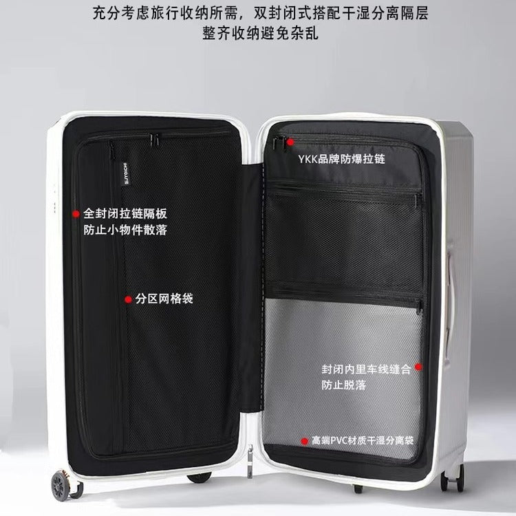 Large-capacity suitcase Women's high-end trolley case Men's new thickened suitcase 28-inch password box wholesale Cross-border