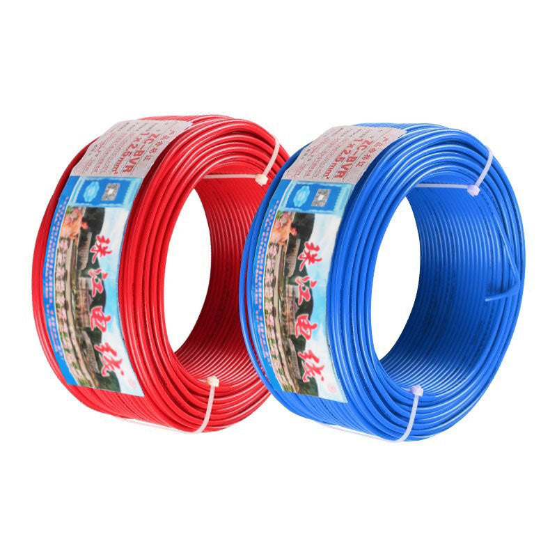 Pearl River Wire official genuine national standard pure copper core flame retardant BVR1.5 2.5 4 6 square home improvement multi-strand cord