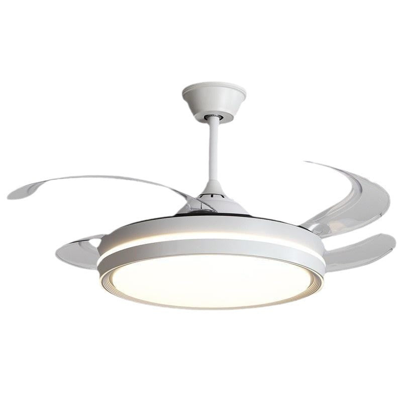 Minimalist invisible fan light Bedroom ceiling light Simple modern silent electric fan integrated living room dining room ceiling fan lighting
