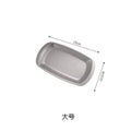 Korean retro square bbq plate outdoor camping bbq tray creative tray sushi dessert plate high-end restaurant plate