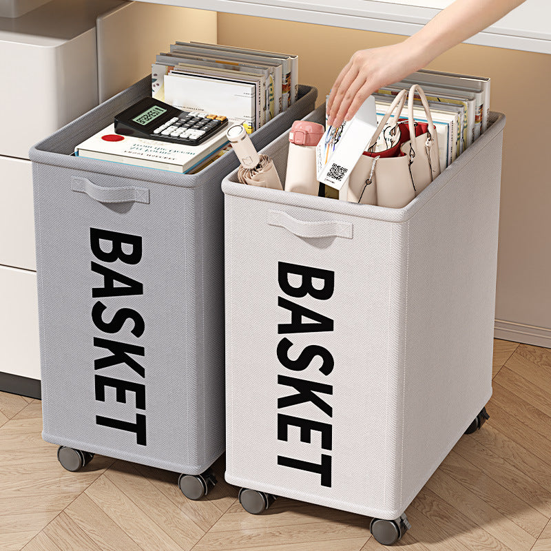 Work table storage rack Household fitness equipment Sports pulley storage artifact Badminton yoga mat storage basket