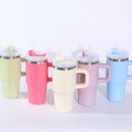 14oz stainless steel car cup mini ice cup macaron thermos cup cross-border convenient cup