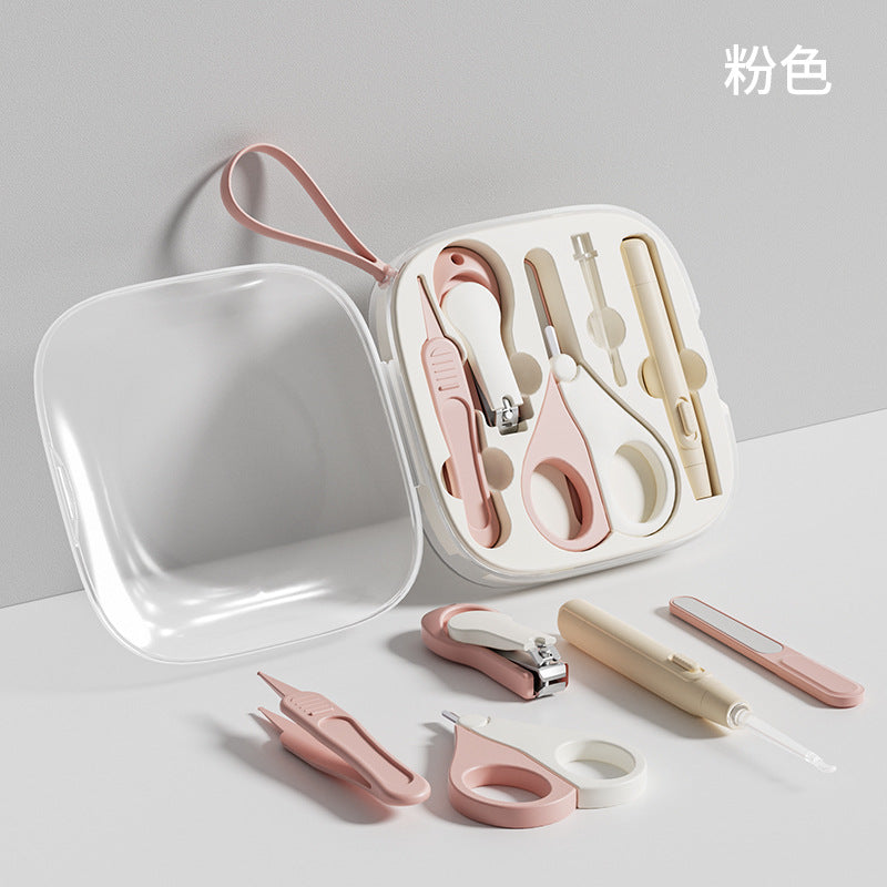 Baby nail clipper set - newborn & infant nail clippers with nail file - anti-pinching safety design