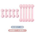 Classic 10-pack - light pink/5 long locks + 5 short locks