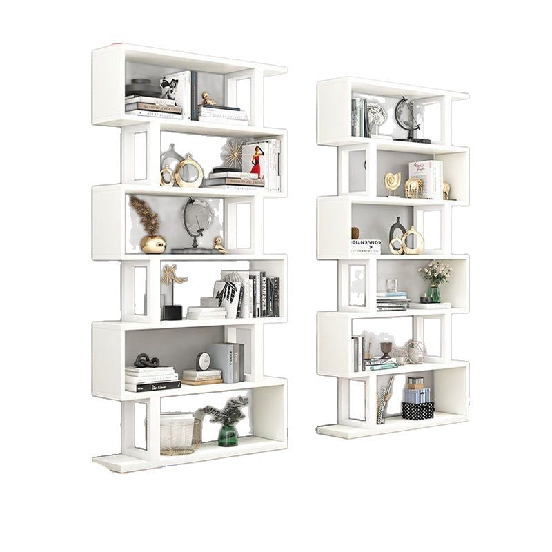 Bookshelf, storage rack, freestanding iron art living room partition, storage and display shelf, modern minimalist children's multi-layer storage cabinet