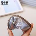 Manufacturer girls' white french style flats -  autumn new collection - soft sole leather shoes for children