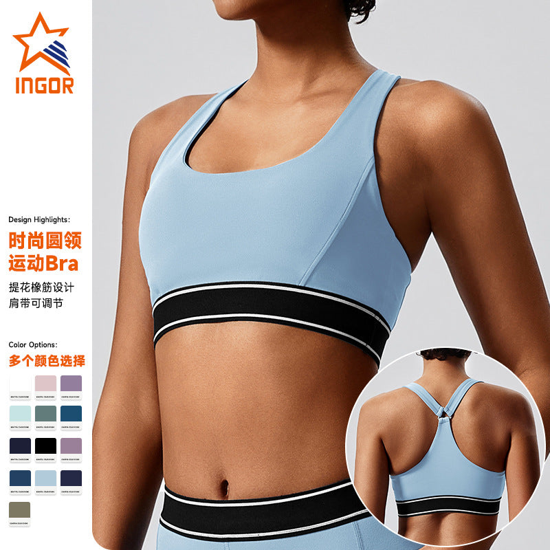 European and american cross-border dance running sports bra women's outdoor sports vest style fitness yoga top bra