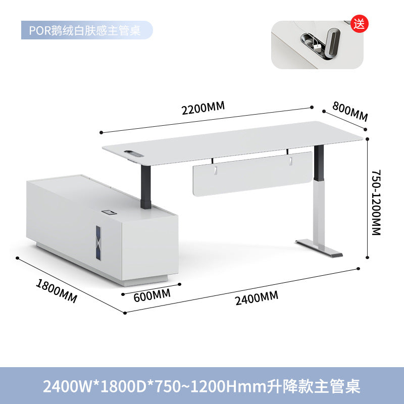 Accessible luxury desk adjustable table designer boss table casual president table manager table executive table office furniture