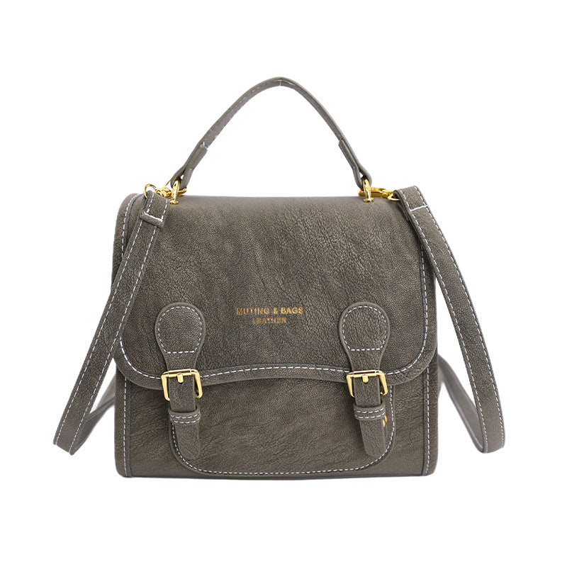 Vintage preppy backpack for women - 2025 new trendy versatile shoulder bag - student schoolbag, commuter bag, and casual bag
