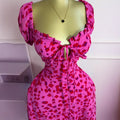 European and american cross-border women's fashion  summer new arrival: printed short-sleeve butterfly tie sexy bodycon maxi dress
