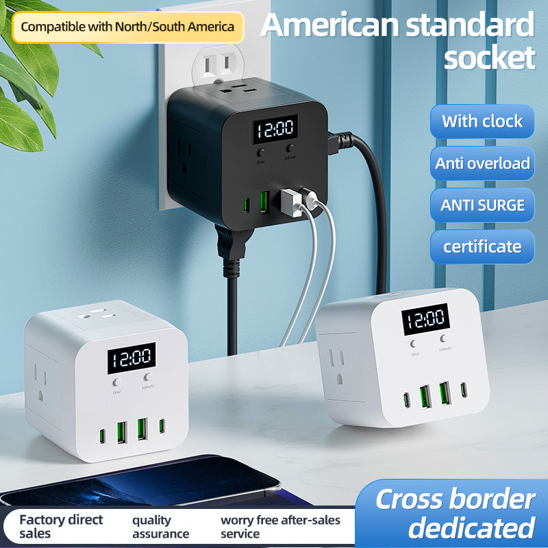 Magic cube american standard socket usb power strip power strip american standard american american canadian american version china taiwan drag board