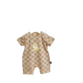 Summer style baby short-sleeve romper - trendy korean design for newborns - lightweight crawling suit