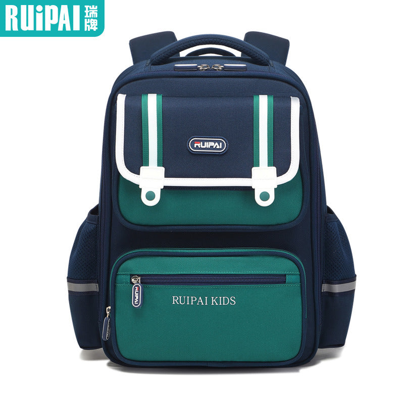 Rui brand primary school bag British backpack burden reduction bag 6th grade boys and girls spine protection children's schoolbag customization