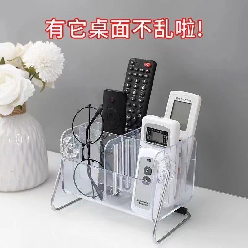 Coffee table remote control storage box table glasses mobile phone case sundries storage rack bedroom vertical high appearance large capacity