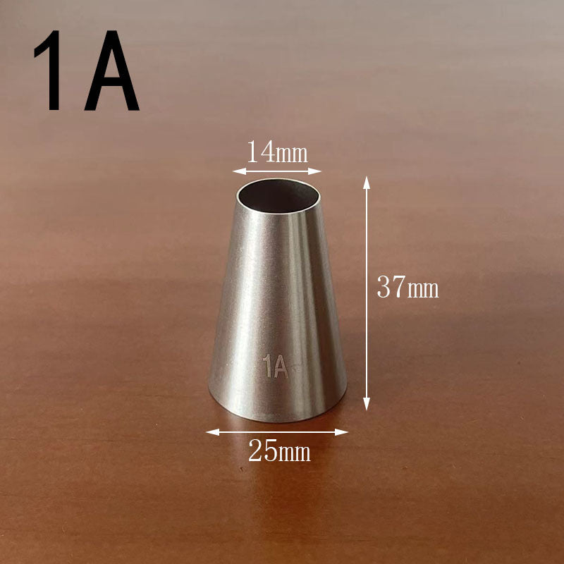 Medium decorating nozzle 1m#2d# seamless 304 stainless steel cream cake baking decorating tool in stock wholesale