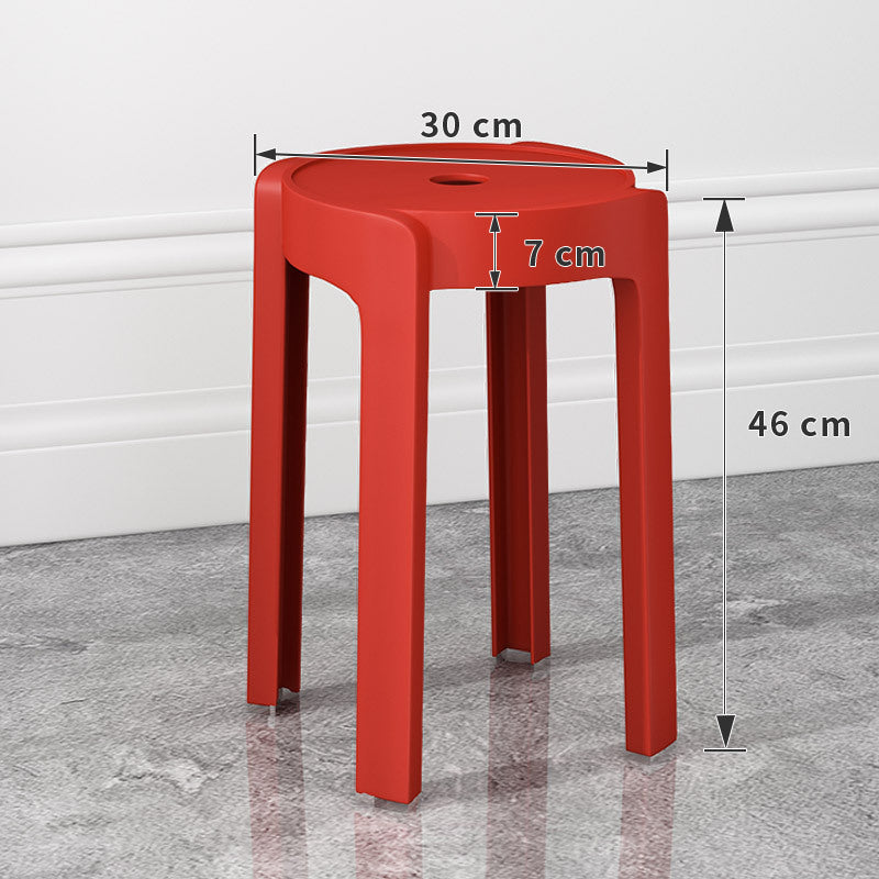 Thickened plastic stoolfor home stackable dining table bench long sitting comfortable chair windmill stool plastic round stool