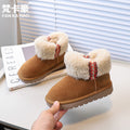 Vancahao girls' snow boots - new  winter collection: kids' lambswool-lined, extra-thick cotton shoes, baby's fuzzy ankle boots