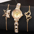 Women's quartz bracelet watch suitfashion small dial watch jewelry douyin popular trendy diamond women's watch women's watch