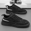 Men's spring 2026 new breathable skate shoes, korean style trendy versatile casual leather shoes, thick sole wear-resistant fashion sneakers