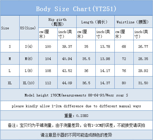 In-stock - yt251# cross-border fashion women's comfortable casual ripped high-waisted denim shorts for  & us/eu export