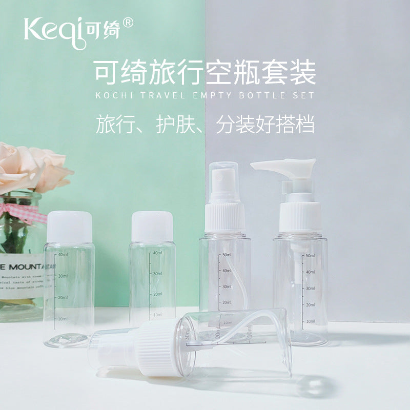 Keqi pet travel refill bottle outdoor empty bottle travel suit bottle portable refill lotion spray bottle excellent skin care