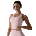 Clearance nude body shaping yoga clothes tops cut out beautiful back seamless sports intimates quick dry running fitness tops women