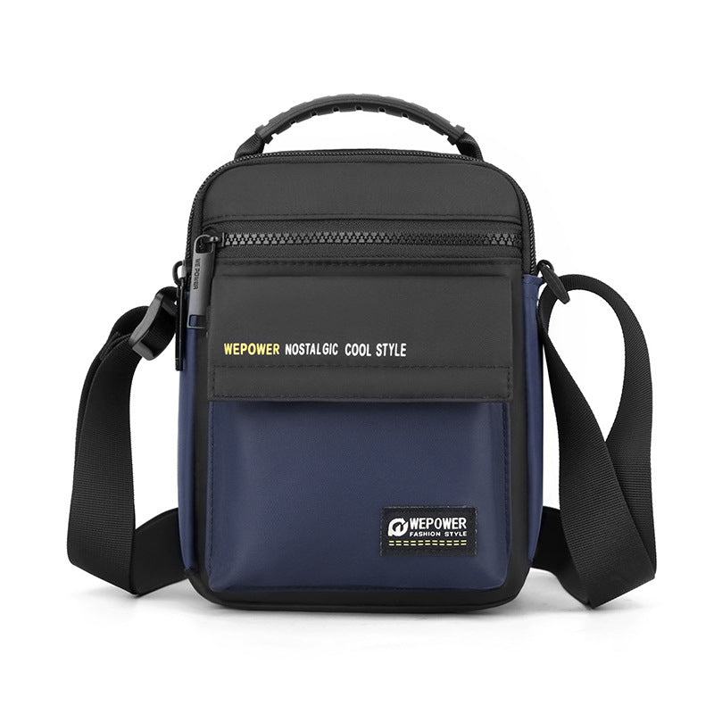 WEPOWER New Men's Casual Simple Shoulder Bag Portable Large Capacity Storage Messenger Bag Business Handbag