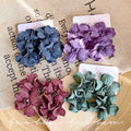 Purple flower earrings for women, super fairy atmosphere, forest style, versatile earrings for women, holiday style, exaggerated fashion ear accessories