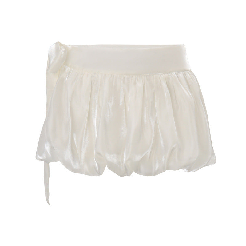 fashionsummernew arrival women's clothing high waistslimming look a-line skirtfashionsweet puffy skirt