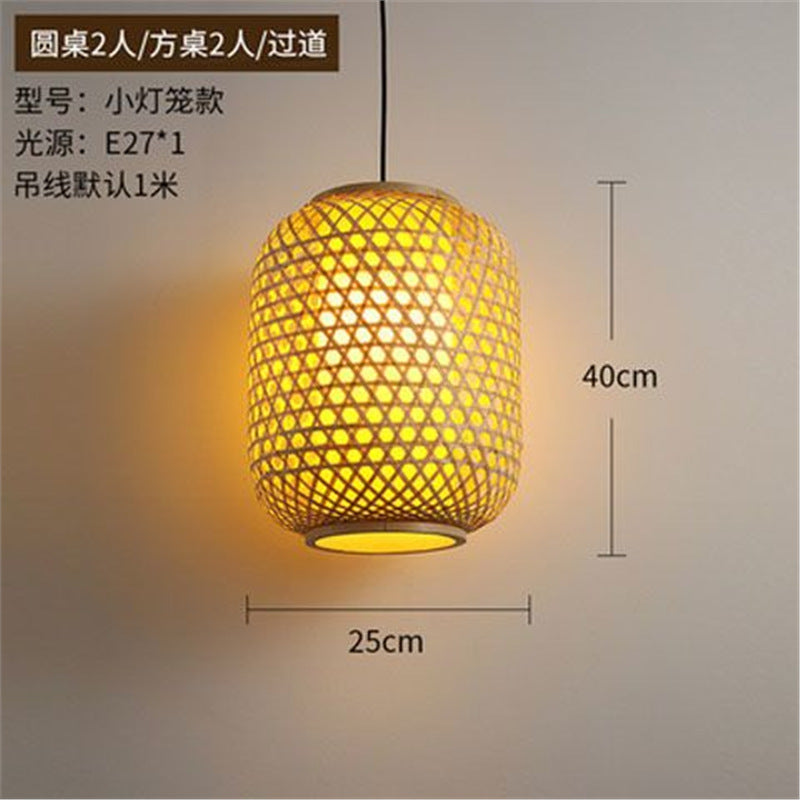 Lantern Bamboo Art Chandelier Bar Bed and Breakfast Tea Room Hot Pot Restaurant Hotel Simple Japanese Restaurant Bamboo Catering Shop Lighting