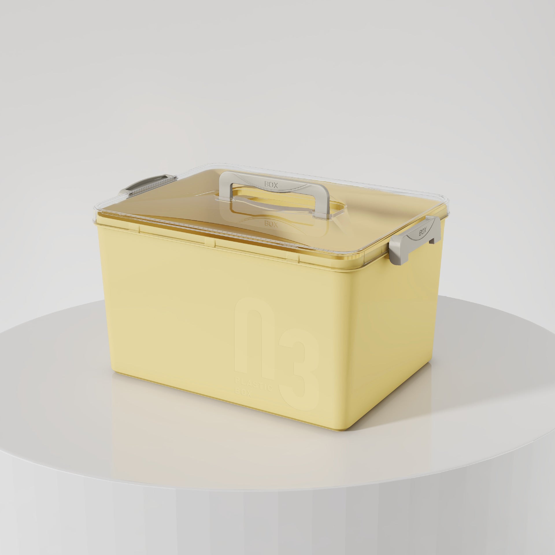 Optional color storage box Household solid color plastic PET finishing box Snacks clothes storage custom storage box