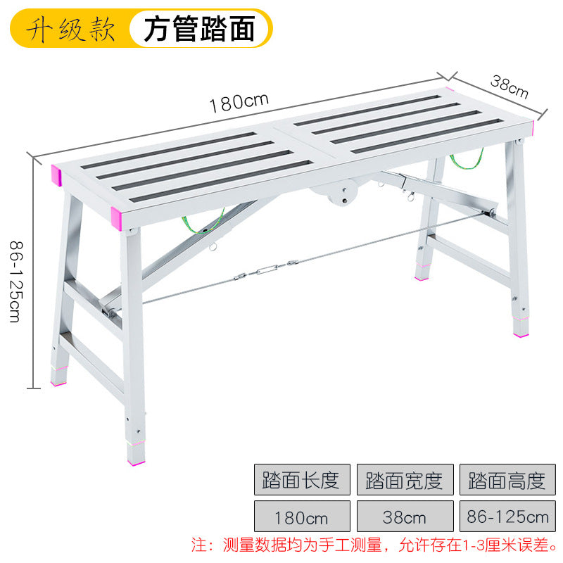 Dengyue portable folding telescopic stool single and double support scaffold hot dip galvanized folding footstool directly from the manufacturer