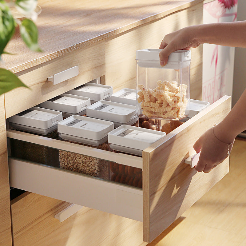 Home kitchen plastic sealed tank food storage jar milk powder storage tank grain sealed box food grade