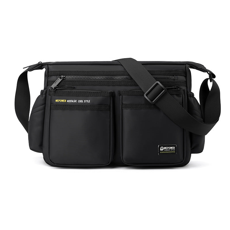 Cross-border new men's messenger bag outdoor sports shoulder bag large-capacity travel bag Oxford cloth men's bag messenger bag