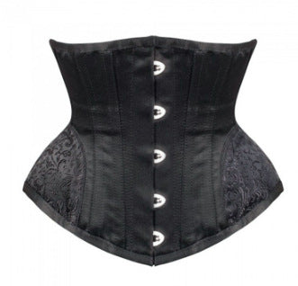 5-button jacquard curved crotch hourglass body-shaping garment, steel buckle tummy control body-shaping tops, waistband retro waist jacket