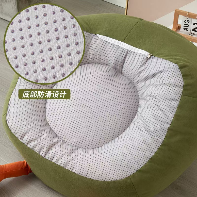 Influencer-approved avocado bean bag chair - cute kids' reading lounger, home baby casual chair, sofa chair - direct from the manufacturer
