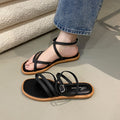 2025 new collection women's thong sandals - summer outdoor wear, flat roman sandals, one-strap flip-flops, women's footwear for export