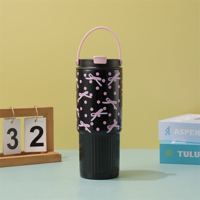 Wholesale new arrival cartoon 30oz insulated tumbler - portable, large capacity, straw cup, stainless steel car cup for outdoor use
