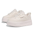 2026 fleece-lined, extra-thick women's white sneakers: the ultimate fall/winter bestseller! height-boosting, chunky sole, versatile casual sneakers/sports platform shoes